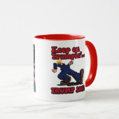 Auf Trumpin behalten Tasse (VorderseiteRechts)