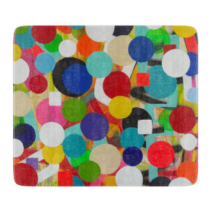 Auf und ab 6 x 7 Deko Glasschneidebrett Schneidebrett