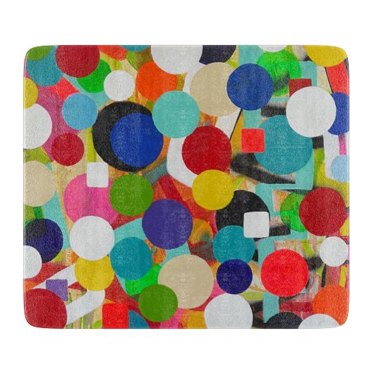 Auf und ab 6 x 7 Deko Glasschneidebrett Schneidebrett (Vorderseite)