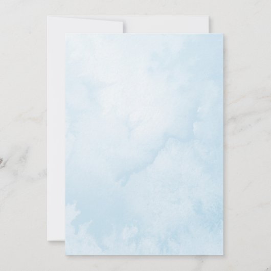 Auf und ab! Airplane Teddy Bear Baby Dusche Einladung (Rückseite)