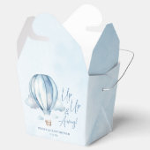 Auf und ab! Blue Hot Air Balloon Baby Dusche Geschenkschachtel (Geöffnet)
