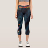 Auf Und Ab Capri Leggings (Vorderseite)
