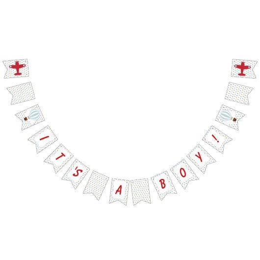 Auf und ab! Es ist ein Baby-Duschbanner Wimpelkette (Alle)