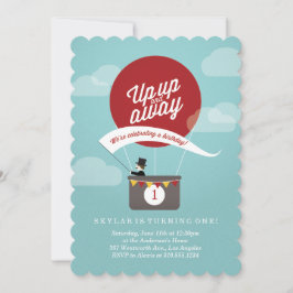 Auf und ab Geburtstag Einladung