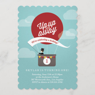 Auf und ab Geburtstag Einladung