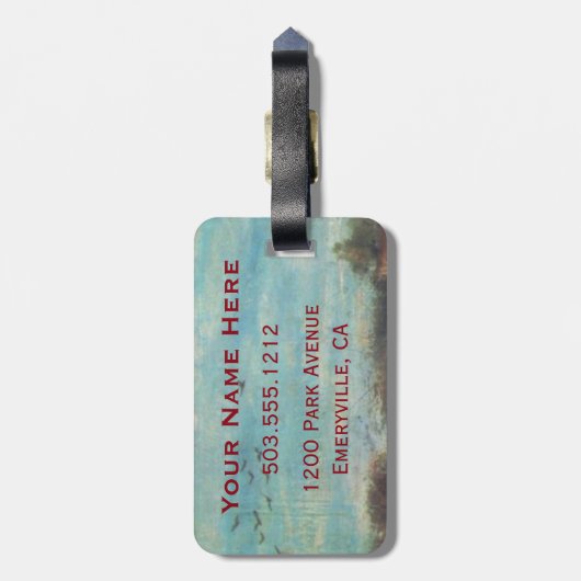 Auf und Ab Gepäckanhänger (Rückseite vertikal)