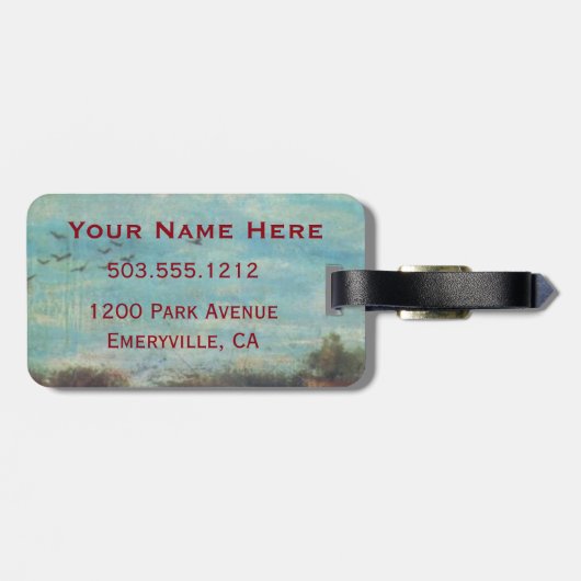 Auf und Ab Gepäckanhänger (Rückseite horizontal)