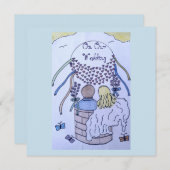 Auf und ab in einem Heißluftballon Save the Date (Vorne/Hinten)