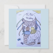 Auf und ab in einem Heißluftballon Save the Date (Vorderseite)