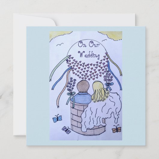 Auf und ab in einem Heißluftballon Save the Date (Vorderseite)