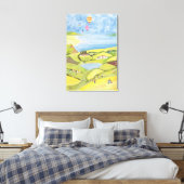 Auf und ab leinwanddruck (Insitu (Schlafzimmer))