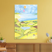 Auf und ab leinwanddruck (Insitu (Wohnzimmer))