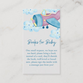 Auf und ab Lila graue Flugzeugbücher für Baby Begleitkarte