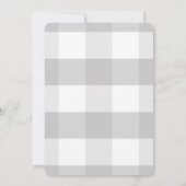 Auf und ab Pink Heißluftballon 1. Geburtstag Einladung (Rückseite)