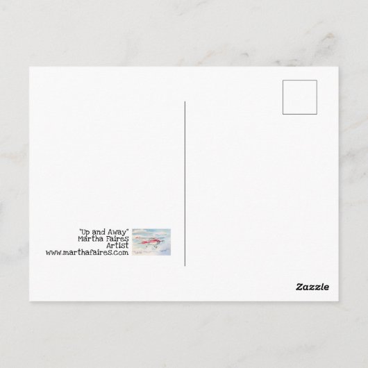 Auf und ab postkarte (Rückseite)