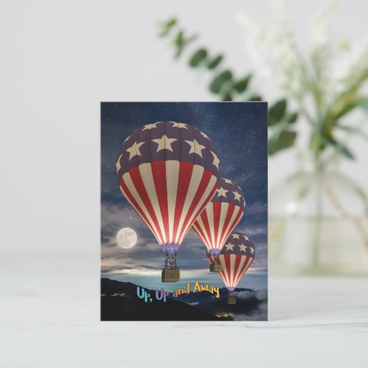 Auf und ab postkarte (Stehend Vorderseite)