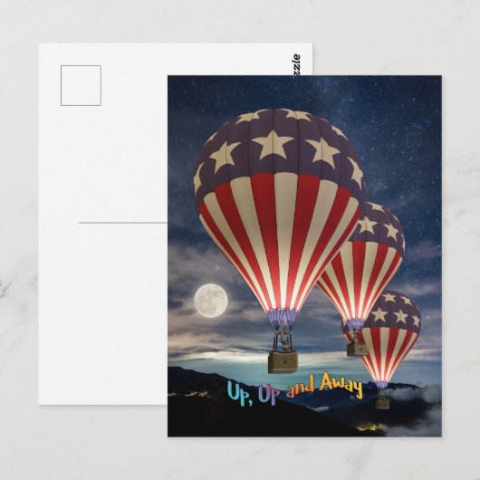 Auf und ab postkarte (Vorne/Hinten)