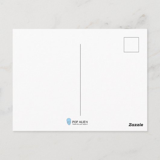 Auf und ab postkarte (Rückseite)