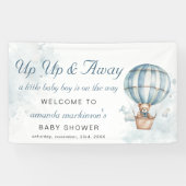 Auf und ab! Teddy Bear Baby Dusche Willkommen Banner (Horizontal)