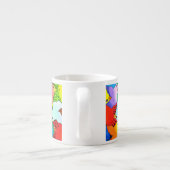 Auf und ab Vögelespresso-Tasse Espressotasse (Rückseite)