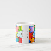 Auf und ab Vögelespresso-Tasse Espressotasse (Vorderseite)