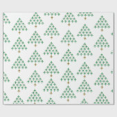 Auf und ab Weihnachtsbaum Geschenkpapier (Flach)