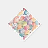 Auf- und Abreise Geburtstagsparty Serviette (Ecke)