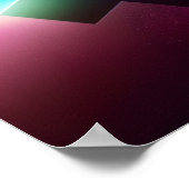 Auf- und Abreise in Weltraumposter Poster (Ecke)