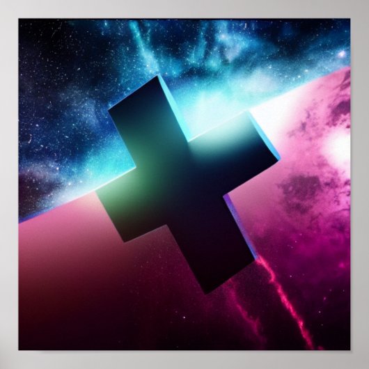 Auf- und Abreise in Weltraumposter Poster (Vorne)