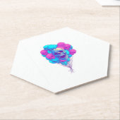 Auf und � Funny Floating Skull Untersetzer (angewinkelt)