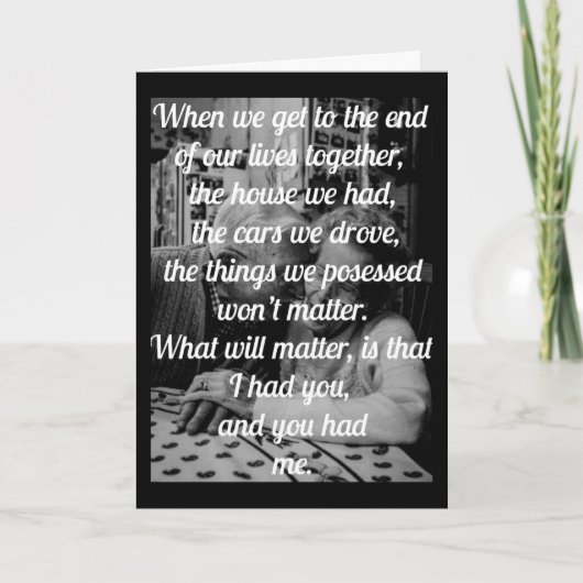 AUF UNSEREM **55.** WOHNUNGSJAHR MIT LIEBE KARTE (Vorderseite)