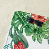 Auf unseren Flitterwochen - Personalisierte Flitte Strandtuch (Beispiel)