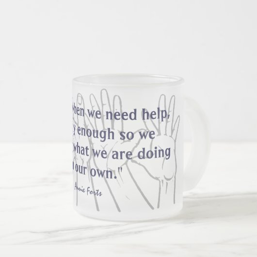 Auf unseren Selbst Mattglastasse (VorderseiteRechts)