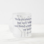 Auf unseren Selbst Mattglastasse (Vorderseite Links)