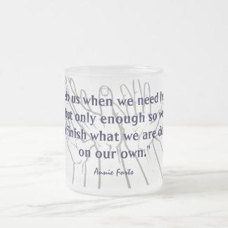 Auf unseren Selbst Mattglastasse