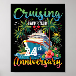 Auf unserer 24. Jahrestag-Reise 24 Jahre Ehe Poster
