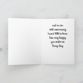 AUF UNSERER **35.** WEDDING JAHRESkarte Karte (Innenseite)