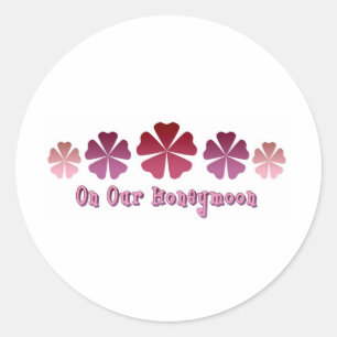 Auf unserer Flitterwoche Runder Aufkleber