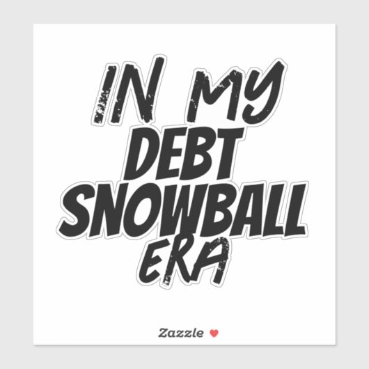 Auf unserer kostenlosen Schulden Aufkleber (Blatt)