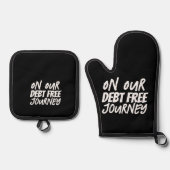 Auf unserer kostenlosen Schulden Ofenhandschuh & Topflappen-Set (Vorderseite)