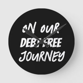 Auf unserer kostenlosen Schulden Runde Wanduhr