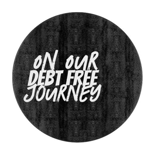 Auf unserer kostenlosen Schulden Schneidebrett (Vorderseite)