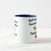 Auf Väter-Witzen aufgebaut Tasse (Zentrum)