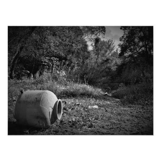 "Auf verlassenem Land" Fotodruck (Vorne)