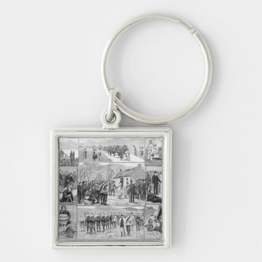 Auf Vertreibungs-Aufgabe in Irland Schlüsselanhänger (Vorne)