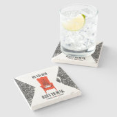 Auf Vis Och MarmorUntersetzer Steinuntersetzer (Seitenansicht)