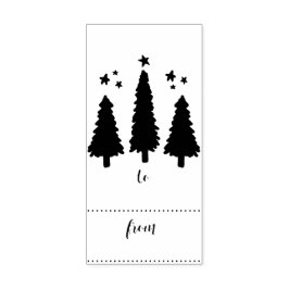 Auf / Von Weihnachtsbaumgeschenk Tag Rubber Briefm Gummistempel