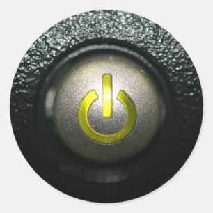 Auf weg runder aufkleber