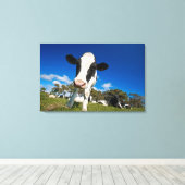 Auf Weide fütternd Kühe 2 Leinwanddruck (Insitu (Holzboden))