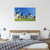 Auf Weide fütternd Kühe Leinwanddruck (Insitu (Schlafzimmer))